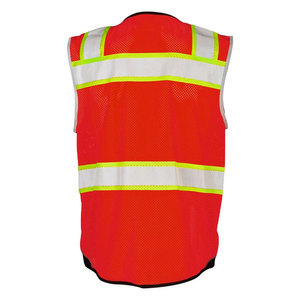 Construction Worker Safety Clothing Road High Visibility Reflective <b>Tape</b> Breathable Working Vest for <b>Security</b> - Product Image 2