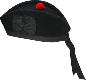 Gorros Escoceses Glengarry para Hombre, Gorro de Piper con Tartán a Cuadros y Liso, Bordado a Mano GREENLAND PIPE CO - Product Image 4