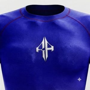 Camiseta Nueva de Calidad con Impresión por Transferencia de Calor para Adultos, Rashguard Personalizado de MMA en Material Spandex/Poliéster con Logotipo Blanco - Product Image 6