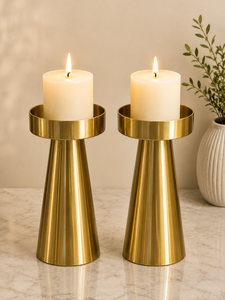 Juego de 2 Portavelas de Hierro Forjado de Lujo, Decoración Moderna para el Hogar y Decoración de Mesa para Bodas - Product Image 2