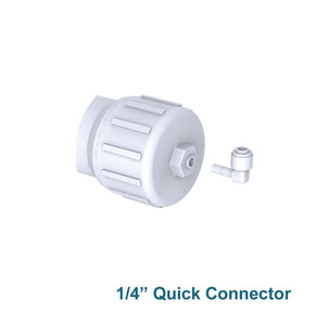 Boîtier de membrane RO domestique pour membrane de filtre à eau de taille 1812 2012 utilisée avec des connecteurs rapides de 1/4 pouce, joint torique unique - Product Image 3
