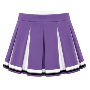 Ensemble d'uniforme de cheerleading violet clair : Crop top et jupe plissée pour compétition de danse d'équipe, tenue de performance sportive - Product Image 6