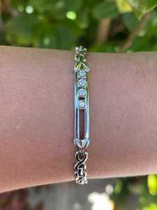 Pulsera de tenis de diamantes Infinity Link personalizada de 2.54 ct, oro macizo de 14K y 18K, cadena clásica de la línea Eternity, precio de fábrica al por mayor B2B - Product Image 5