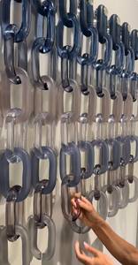 Wholesale <b>Large</b> Colorful Resin Chain Link <b>Wall</b> Art DIY <b>Wall</b> Hanging <b>Decor</b> for Home Craft Projects Modern Handmade - Product Image 6