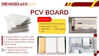 Panneau ACC en gros, moderne, en PVC, étanche, en mélaminé, en MDF, pour meubles, couleurs personnalisées, matériau de porte en plastique, cuisine, chambre 5