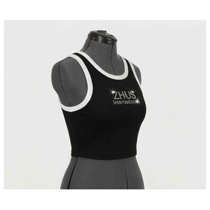 Women's Summer Crop <b>Tops</b> T-Shirt 100% Cotton Canvas Fabric Crew Neck Casual Quick Dry Breathable Eco-Friendly Short Sleeve - Product Image 3