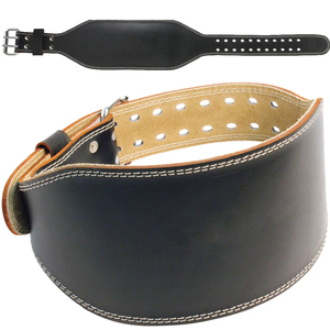 Cowhide Leather Heavy Duty <b>Strong</b> Adjustable Non-Slip Gym Weight Lifting Back Support Fitness Belt Cheap Price OEM Belt - Product Image 1
