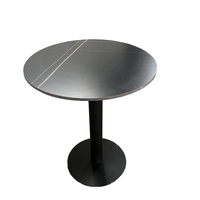 Ensemble table à manger et chaises luxe moderne pour restaurant maison table à manger table à manger ronde en verre mdf plateau en bois