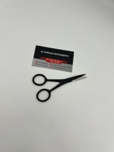 Tijeras Mini Personalizadas de Alta Calidad para Extensiones de Cabello, Herramientas Sostenibles de Acero Inoxidable con Color Negro Mate y Logotipo Privado - Product Image 2