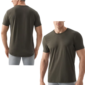 T-shirt pour homme à col rond, tissu doux au toucher, manches courtes, style décontracté, respirant, vêtement d'été essentiel - Product Image 6