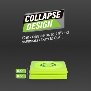 CITICITY 18 Inch Collapsible Traffic Safety Cones Green Pop-up Cones with Reflective Collar for Road Safety and Driving Training - Product Image 4