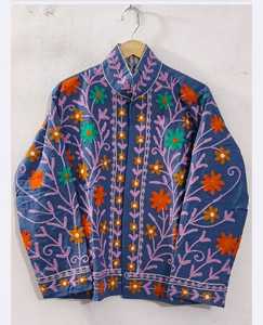 Chaqueta de Mujer con Bordado Suzani de Algodón, Moda Sostenible Hecha a Mano, Fabricante Mayorista, Exportación - Product Image 3