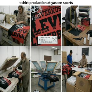 เสื้อยืดผู้ชายผ้าฝ้ายใยไผ่พิมพ์โลโก้ด้านหน้า ระบายอากาศได้ดี ทรงโอเวอร์ไซส์ ผ้าเจอร์ซีย์หนา 220 กรัม ไซส์พลัส - Product Image 5