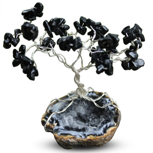 Black Tourmaline Agate Crystal Chip <b>Tree</b> Reiki Decor <b>Artificial</b> <b>Tree</b> of Life Natural Stone 7 Chakra Crystal Chip Gifts Luc - Product Image 5