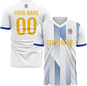 Uniforme de Fútbol de Último Diseño 100% Poliéster, Nuevo Estilo para Adultos, Logotipo Personalizado, Color Personalizado, Alta Calidad, Secado Rápido - Product Image 5