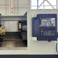 Tour à métaux à banc incliné TCK50A avec axe Y, tourelle hydraulique BMT55, tourelle motorisée, tour CNC de haute précision