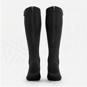 North Approach Knee High <b>Socks</b> Black Breathable <b>Running</b> <b>Socks</b> for Adults Summer Season - Product Image 2