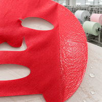 Masque facial en microfibre Y123, design couleur personnalisé, imitation peau, tissu ultra-fin, masque facial en microfibre non tissé, couleur macaron, sec