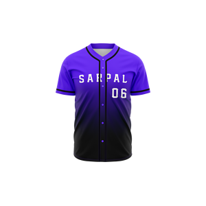 Camiseta de Béisbol de Manga Corta para Hombre, Diseño Personalizado, Impresión por Sublimación Completa, 100% Algodón - Product Image 1
