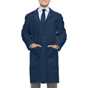 Blouse de laboratoire en jean unisexe personnalisée professionnelle Modèle A04 pour médecins, infirmières, usage hospitalier, détection d'aiguilles, fusion sans couture - Product Image 1