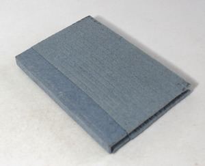 Couverture texturée en papier recyclé coton bleu denim, reliée à la main, pour carnets, carnet à dos rigide fait main, journal pour hommes et femmes - Product Image 2