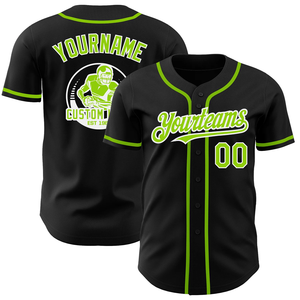 Uniforme de Béisbol de Alta Calidad con Nuevo Diseño, Talla Grande, Color Negro, Doble Costura, Poliéster - Product Image 5