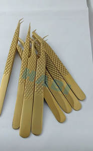 Pince à épiler HABI INDUSTRIES de haute qualité en acier inoxydable finition chromée, pointe lisse de précision 10 mm, pour cils et sourcils, instruments de beauté - Product Image 5