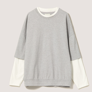 เสื้อยืดผู้ชายแขนสองชั้น ผ้าคอตตอน 100% ทรงหลวม แห้งเร็ว ระบายอากาศดี สวมใส่ง่าย รับสกรีนโลโก้ด้านหน้า - Product Image 3