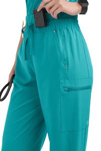 Pantalones Ajustables con Banda Elástica de Algodón y Poliéster con Botones y Cintas para el Sudor, Unisex, para Uso Hospitalario - Product Image 5