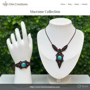 Pulsera de Macramé Marrón Hecha a Mano con Cuarzo Rosa, Joyería Curativa Ajustable Estilo Boho - Product Image 3