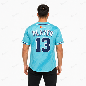 เสื้อเบสบอลชาย พรีเมียม สำหรับวันแข่งขัน น้ำหนักเบา ระบายอากาศได้ดี ผลิตจากโพลีเอสเตอร์ แขนสั้น เสื้อทีมเบสบอล - Product Image 5