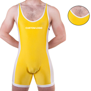 Hot Selling Yellow And White Color Wrestling Singlet Digital Custom Logo Wrestling Gear Singlet BY ORTHRUX INTERNATIONAL - Product Image 5