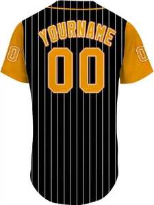 Camiseta de Béisbol con Rayas, Diseño Personalizado, Sublimación Completa, Marca Privada, Ropa Deportiva Ligera - Product Image 2