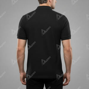 Camisa de Piqué de Algodón Personalizada para Hombre, Transpirable, Manga Corta, Informal, para Golf, con Logotipo Bordado en la Parte Delantera, Cómoda, Uniforme de Empresa - Product Image 3