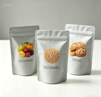 Sachet Doypack PE Personnalisé avec Impression Numérique Intégrale et Fermeture Zippée pour Emballage Alimentaire de Sushi, Structure Stratifiée de Qualité Alimentaire