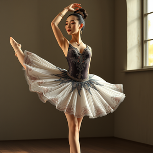 Maillot de Ballet de Manga Larga, Ropa de Danza Elástica Personalizada - Product Image 3