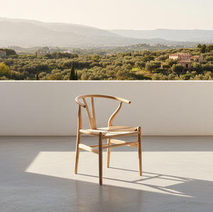 Chaise de salle à manger minimaliste Derry en teck de haute qualité, résistante à l'eau, avec assise en corde naturelle, pour hôtel et appartement - Product Image 4