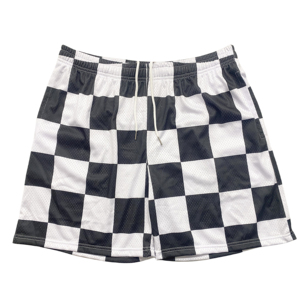 High Quality Heavy 5 Inch Inseam 6 Inseam Men Basketball Polyester Sublimation Double <b>Layer</b> Custom logo Mesh Shorts With Pockets - Product Image 5
