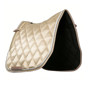 <b>Equestrian</b> Supplier Custom Made Foam Filled Satin Horse Saddle Pads for -Cob-Full Size English Dressage - Product Image 1