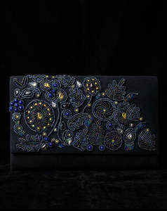 Designer Beaded Clutch for Wedding Party Elegant Evening Bag Handmade Embroidery Ethnic Bridal Accessories for Women - Product Image 4