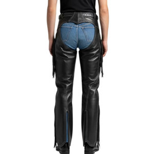 Chaps en cuir pleine fleur au design unique, prix de gros abordable, service OEM pour l'équitation - Product Image 5