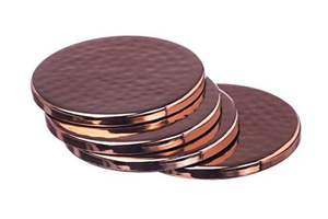 Juego de posavasos de latón de lujo hechos a mano para regalo, juego de posavasos de latón grueso y resistente para una protección duradera de la mesa - Product Image 2