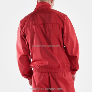 Fashionable Custom Logo Coated Front Unisex Casual Waterproof Bomber Windbreaker Two-Piece Set Nylon <b>Polyester</b> <b>Tracksuit</b> - Product Image 4