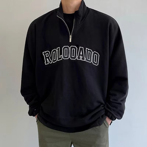 Sudadera con Capucha Personalizada para Hombre, con Logotipo Bordado, Talla Grande, 100% Algodón, con Cierre, Estilo Casual para Otoño - Product Image 6