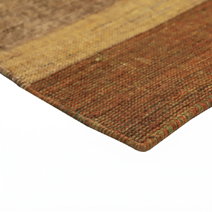 Tapis d'intérieur tissé à la main sur mesure, à rayures de couleur terre, pour salon, hôtel, villa - Product Image 2