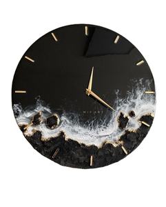 Unique Epoxy Resin Wall <b>Clock</b> Customized Size & Shape Battery Operated <b>Modern</b> Design for Wedding Luxury Home Decor - Product Image 3