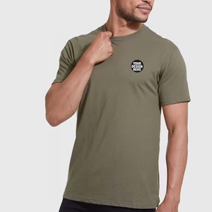 เสื้อยืดเปล่าพรีเมียมผ้าคอตตอนคอมบ์ริงสปัน แขนสั้น พิมพ์ลาย DTF แบบกำหนดเอง ไซส์ US ทรงพอดีตัว - Product Image 1