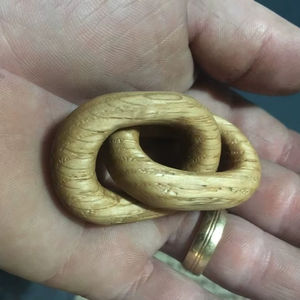 Cadena Decorativa de Madera de Acacia para Mesa de Centro y Estante, Decoración Moderna para el Hogar de Estilo Rústico, Alta Calidad - Product Image 1