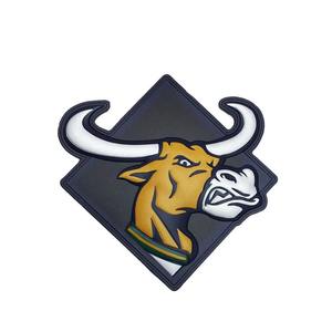 Parches de silicona suave 3D de alta venta con logo, parches de PVC con forma de flor para coser en ropa y sombreros, material de tela a bajo precio - Product Image 2