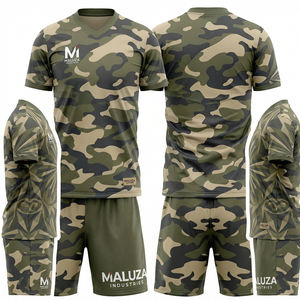 Conjunto de Entrenamiento de Camiseta y Pantalones Cortos de Fútbol Modernos, Uniforme de Fútbol Personalizado, Ropa Deportiva de Equipo, Europa, Estados Unidos, MALUZA Industries - Product Image 1